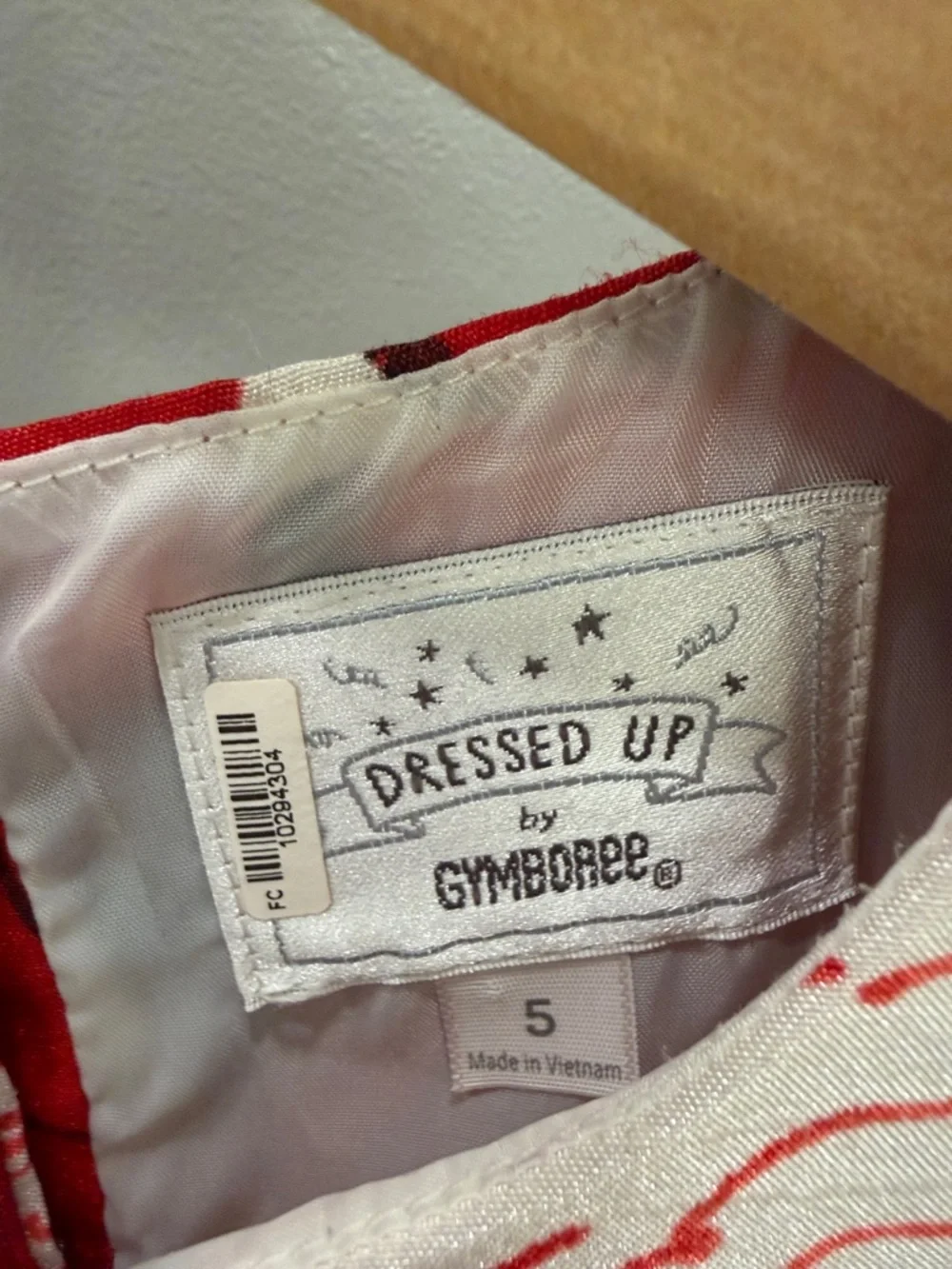 Gymboree Red, White & Black Floral Bow Party Dress